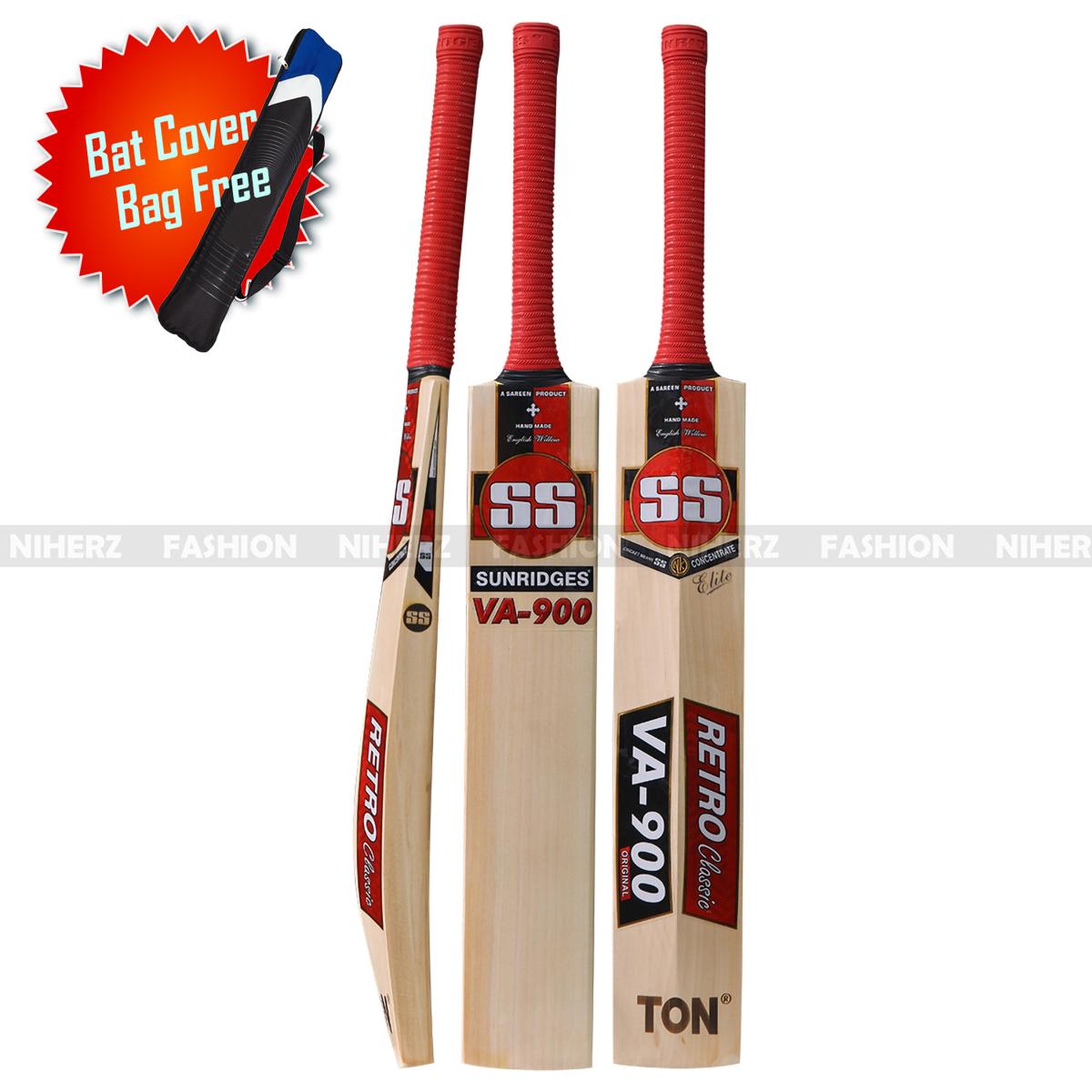 Duce Leather Ball Imported Premium English Willow Cricket Bat Ss Va-900 Cricket Bat - Elevate Your Cricket Game With This Professional-Grade Bat