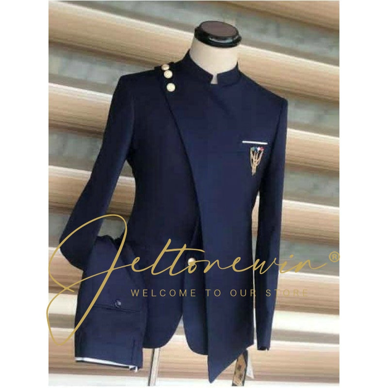 Men Suits Formal Business Wedding Suits For Men Blazer Groom Tuxedos Slim Fit Costume Homme Mariage Wedding Suits For Men. 