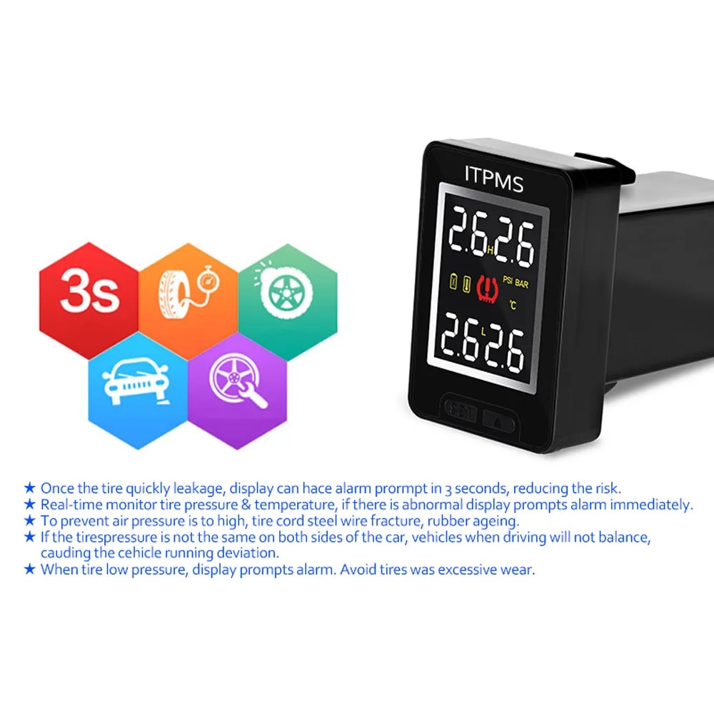 Car TPMS Tire Pressure Monitor System TPMS Sensor Monitorring Wireless External Internal Sensor for Toyota for BMW 3 5 for VW. 