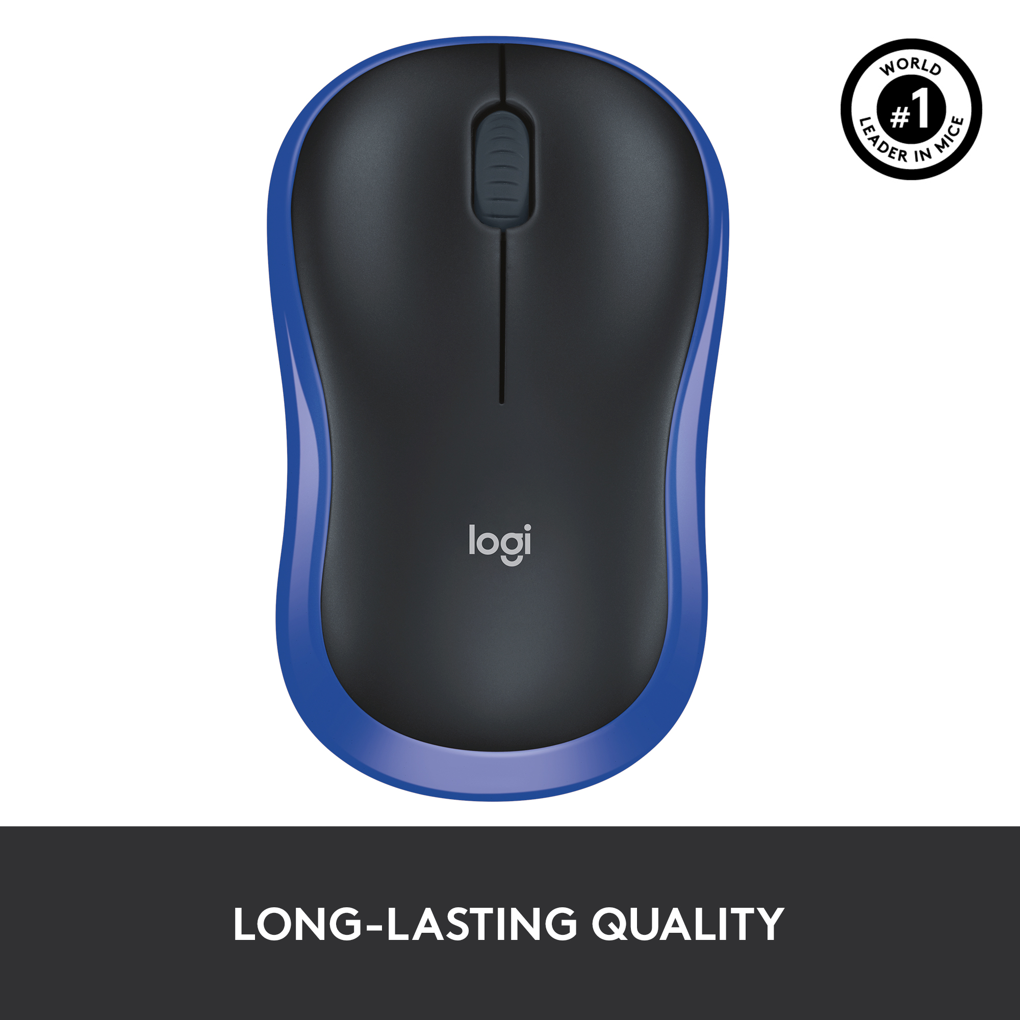 Logitech M185 Wireless Mouse, 2.4GHz with USB Mini Receiver, 12-Month Battery Life, 1000 DPI Optical Tracking, Ambidextrous PC / Mac / Laptop. 