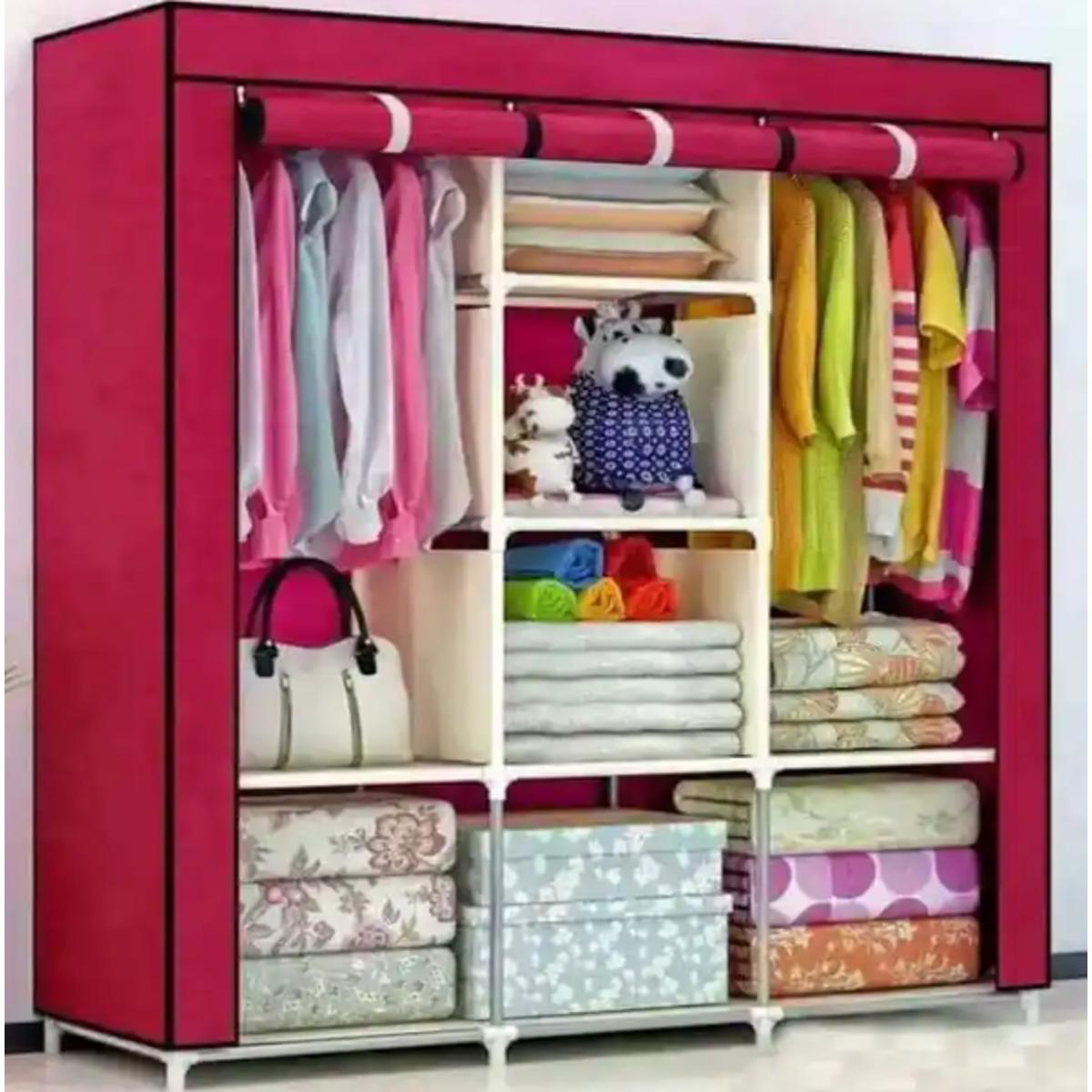 Portable Cloth And Storage Wardrobe Cabinet (IDV-88130). 