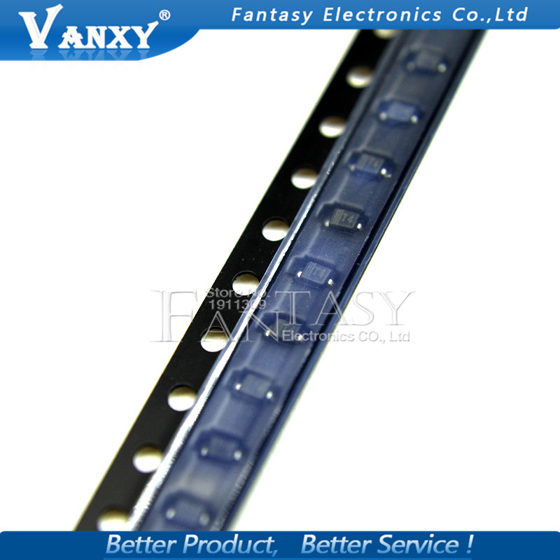 100pcs sod323 smd Surface Mount Small Signal Diodes T4 1N4148WS. 
