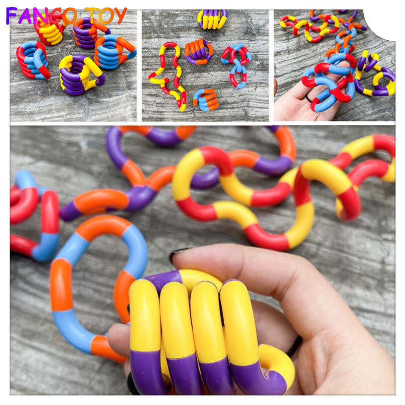 New Color Fidget Anti Stress Toy Twist Decompression Toy Deformation Rope Perfect For Stress Kids Play Toys Fidget. 