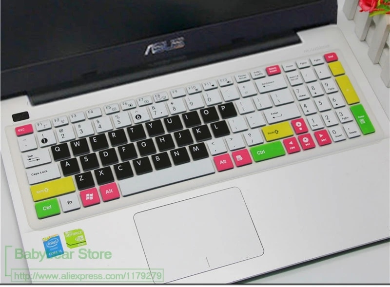 【Lejia】Silicone 15'' Keyboard Skin For Asus Rog Gl552 Gl552Vx Gl552Vw Gl552Vl F A540U Fx50Vx. 