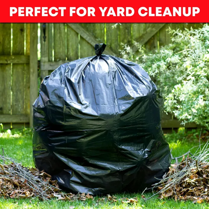 BLACK (24" X18") 100PCS Trash Bag / Poly Bag / Garbage Bag / Moyla Felar Bag / Polibag. 