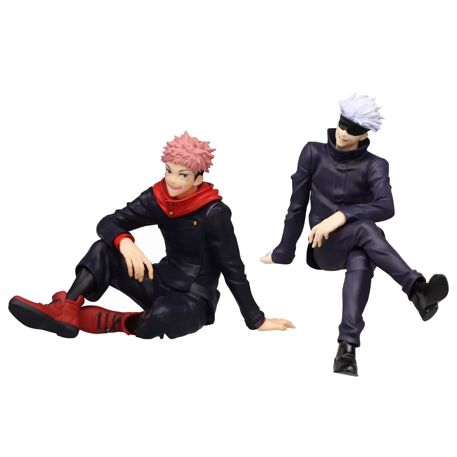 【Yurui】Three-dimensional Model Base Cartoon Jujutsu Kaisen Sitting Posture Satoru Itadori Yuji Model for. 