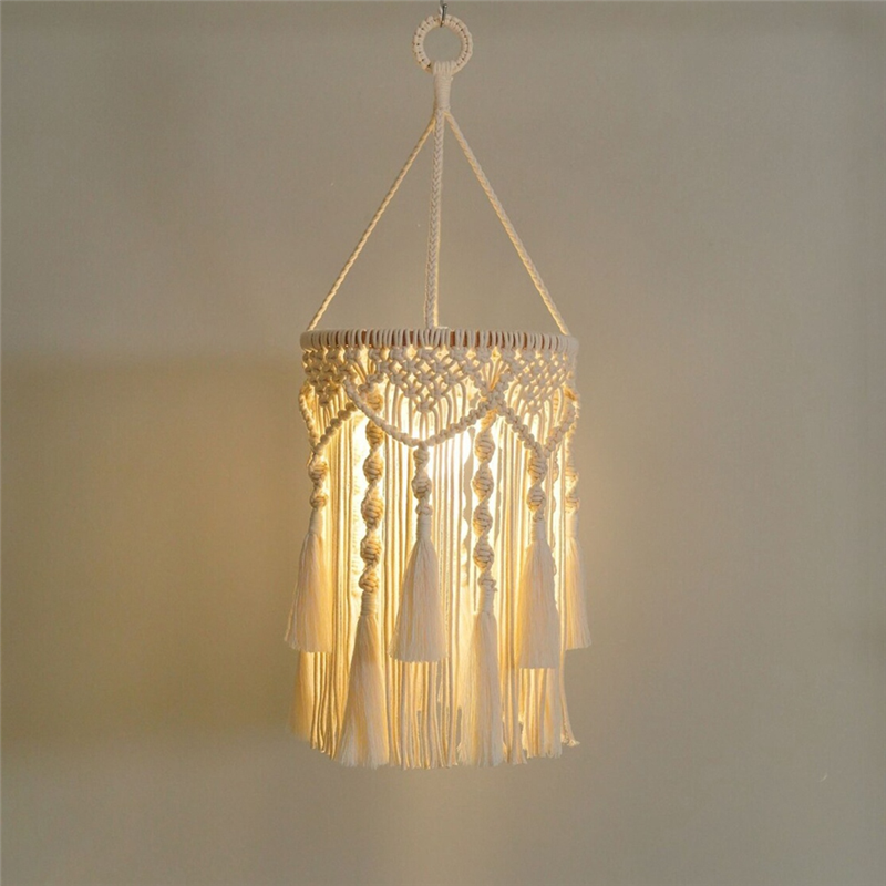 Boho Lamp Shade Boho Hanging Lamp Shade Plug in Pendant Light Bohemian Hanging Lights. 