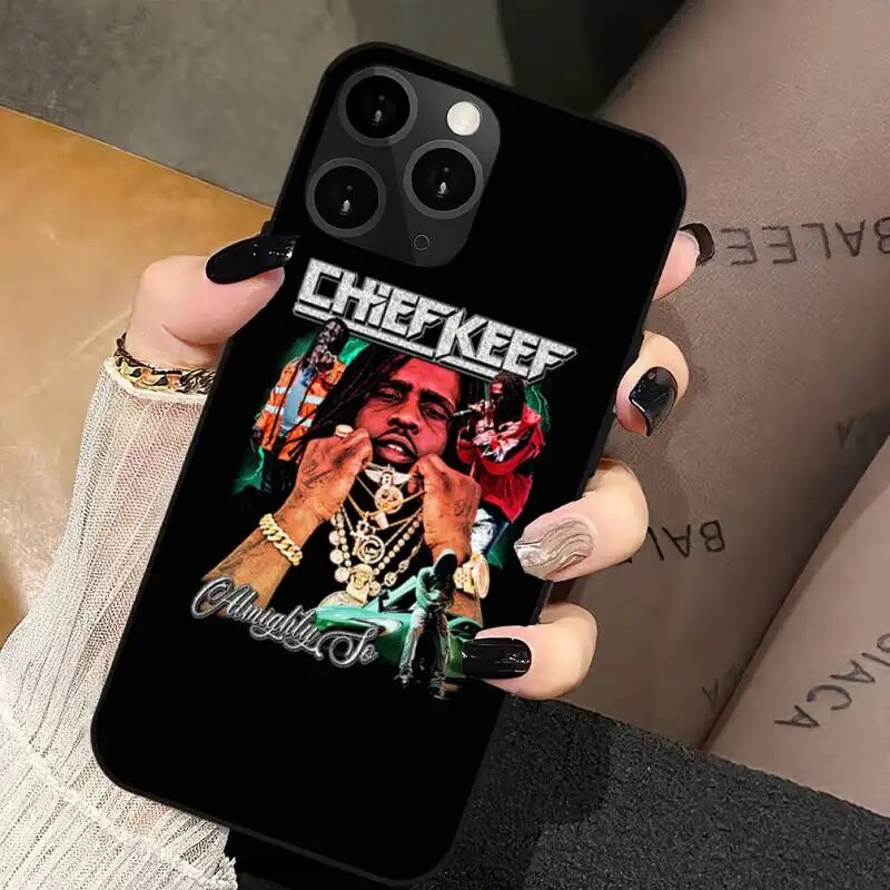 Luxury Rapper Chief Keef Phone Case For iPhone 11 12 13 14 Mini 6 7 8 plus X XS XR PRO MAX Shell. 