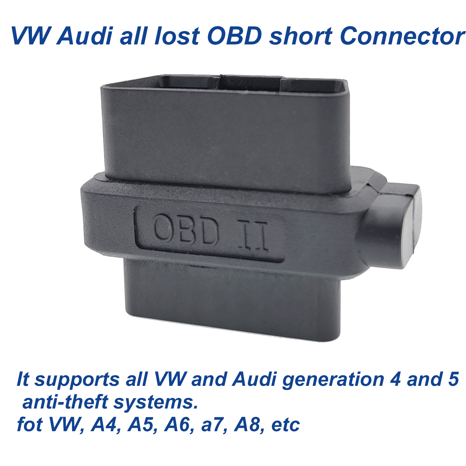 For VW For Audi Remote control All Key Lost OBD2 Adapter Matching Generation 4 and 5 Short fuse OBD Short Connector