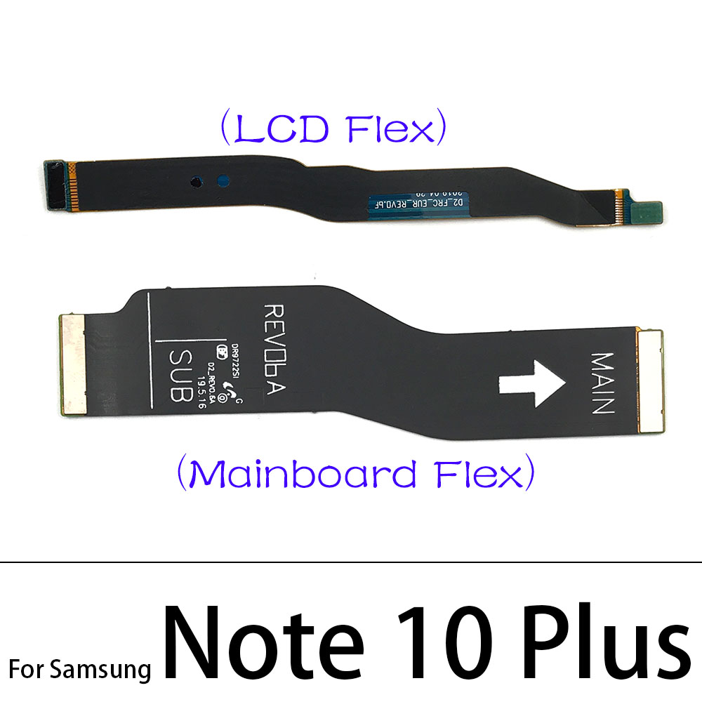 Main Flex Cable For Samsung Note 10 Lite Note 20 S10 Plus S20 Fe Ultra / Note 10 Plus 5G Connect Mainboard To LCD Screen Ribbon. 