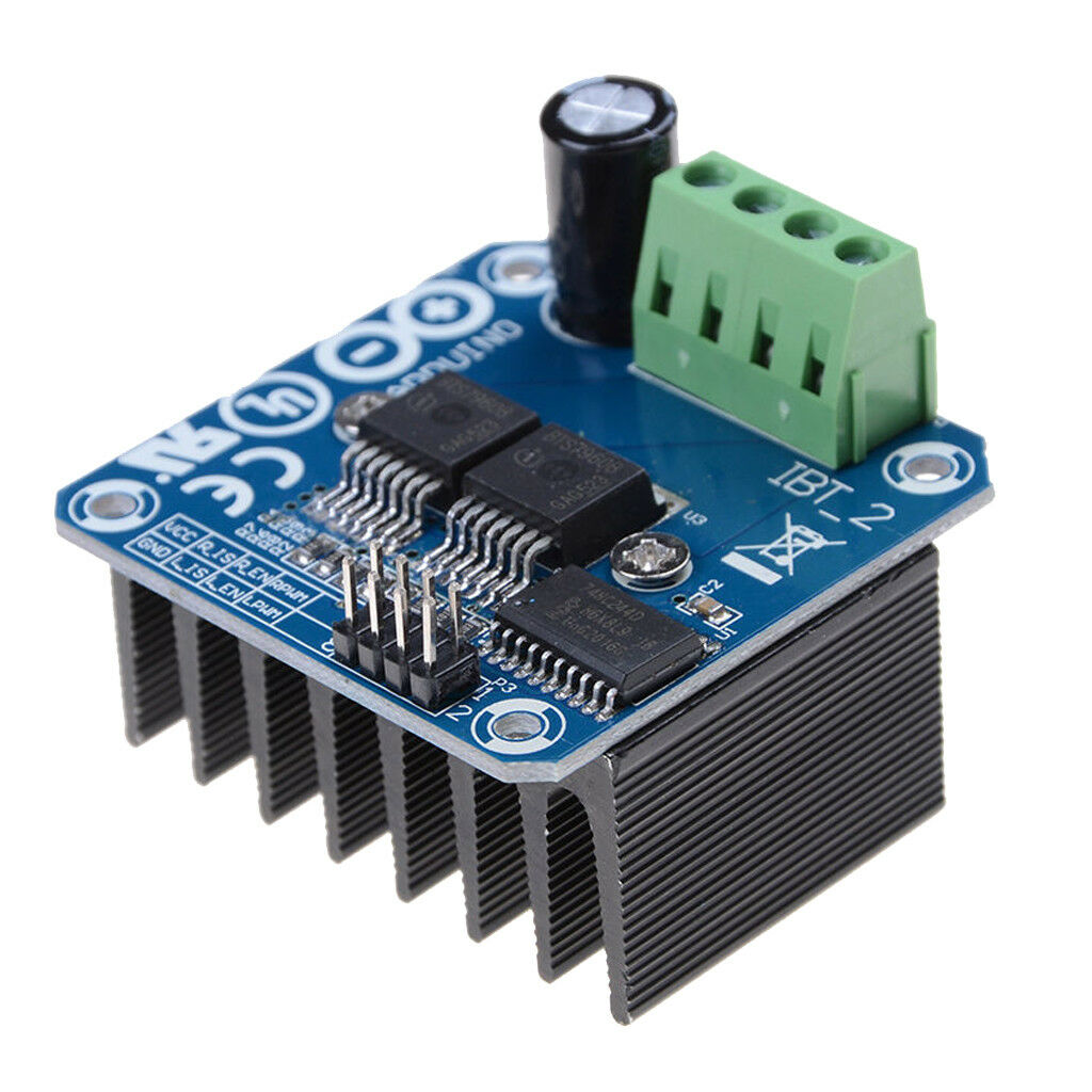 BTS7960 BTS-7960 7960 Motor Drive Module DC 6V To 27V 43A Large Current H-Bridge Motor Drivers For Arduino Electric Smart Car Electronics Circuitry & Parts. 