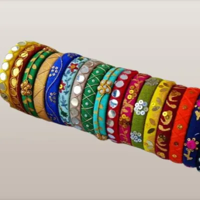 Homemade hot sale thread bangles