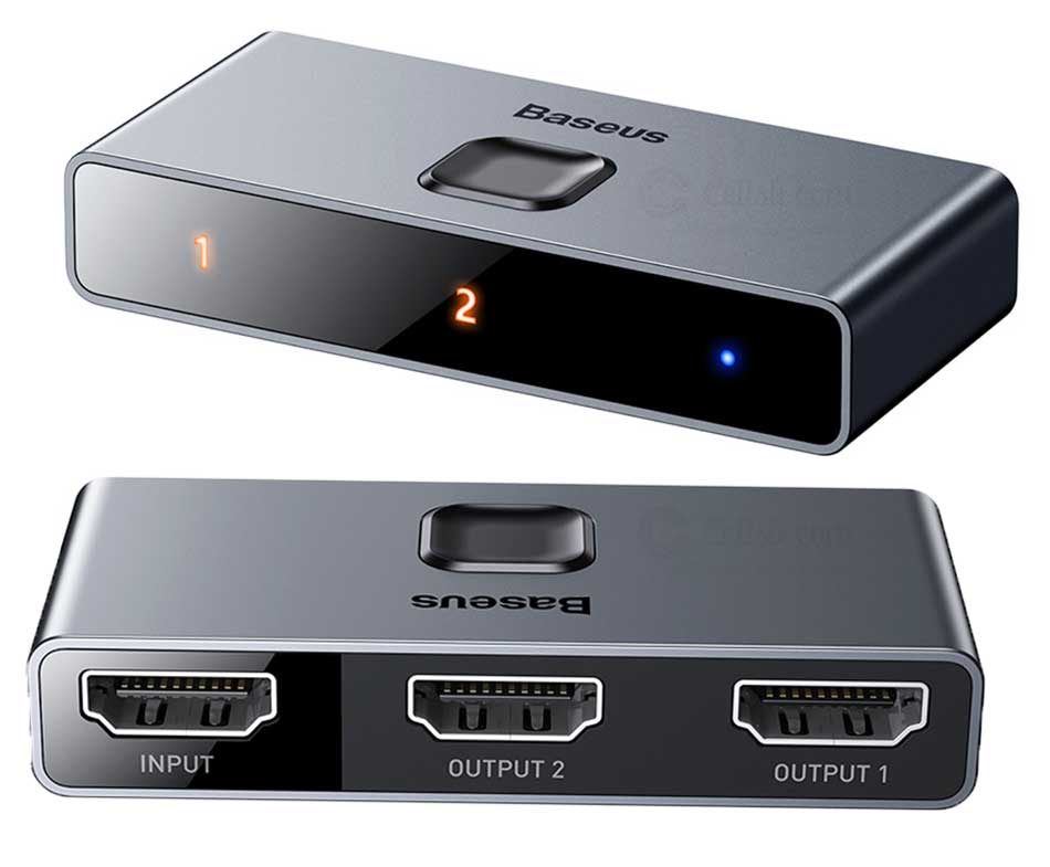 BASEUS MATRIX HDMI 4K HD SPLITTER TWO DISPLAY. 
