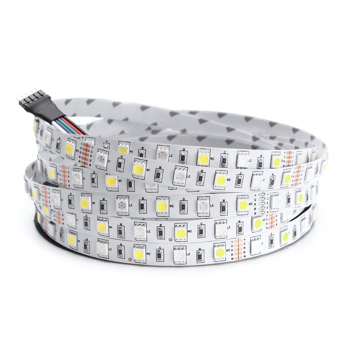 5M RGBW RGBWW SMD 5050 LED Strip Light Tape 12V RGB - RGB#Cool White. 