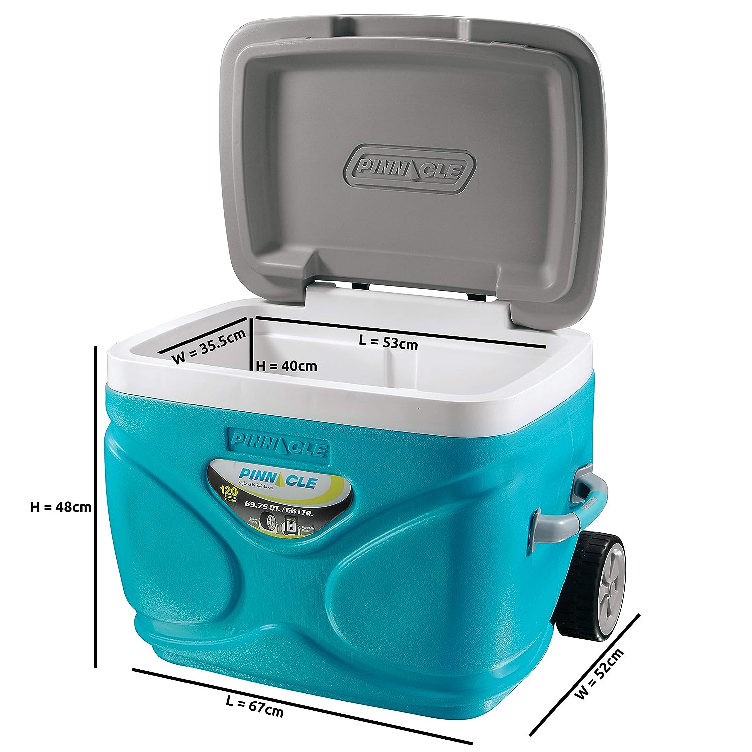 Pinnacle Prudence Cooler Box With Wheels 30 Litres – TPX3007. 