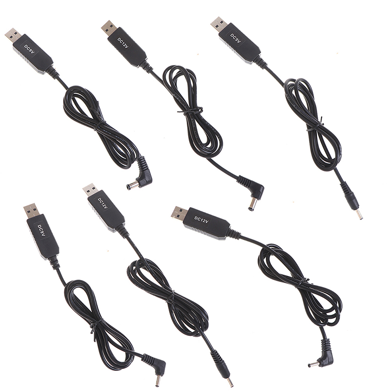 USB power boost line DC 5V to 9V 12V Step UP Adapter Cable 3.5*1.35mm 5.5*2.1mm. 
