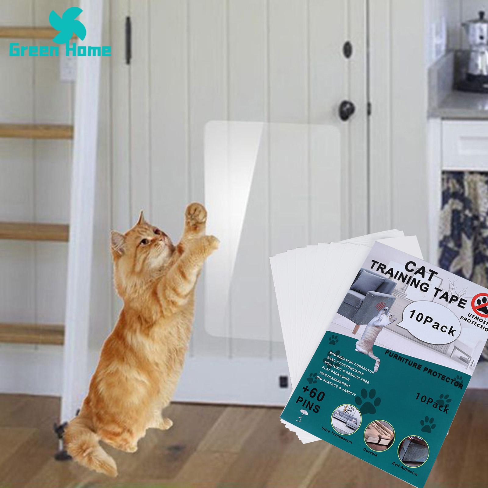 Green Home Cat Anti-scratch Pad Scratch-Resistant Sofa Corner Scratching Deterrent Tape. 
