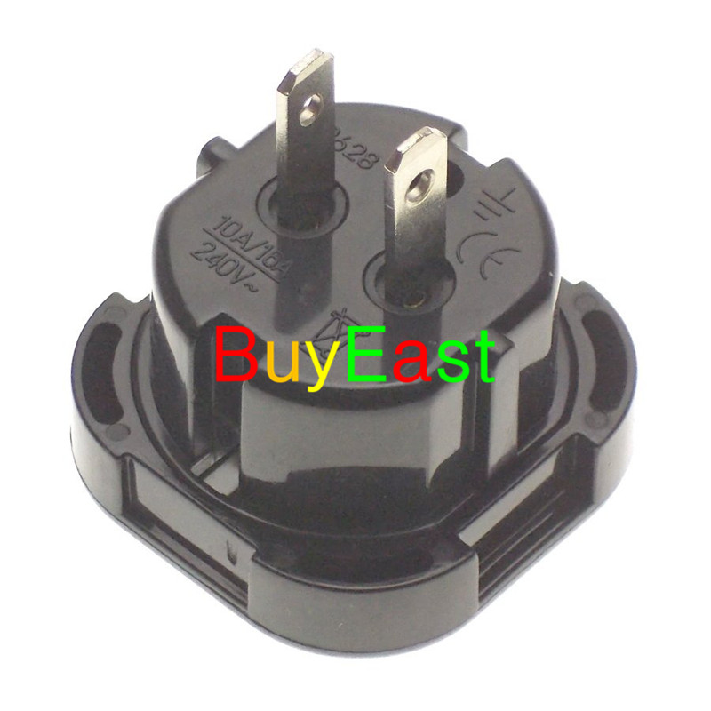 UK to AU/US,Japan,Taiwan 2 flat Pin Plug Adapter Pin can rotatable to AU or US Max 240V 10A/16A. 