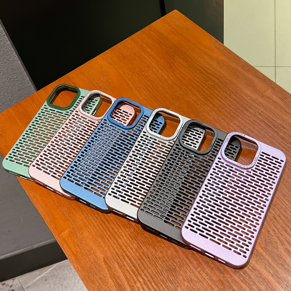 HOCE Hollow Heat Dissipation Phone Cases For iPhone 16 15 14 13 12 Pro Max 14 15 16 Plus Case Cooling Breathable Hard PC Ultra Thin Cover. 