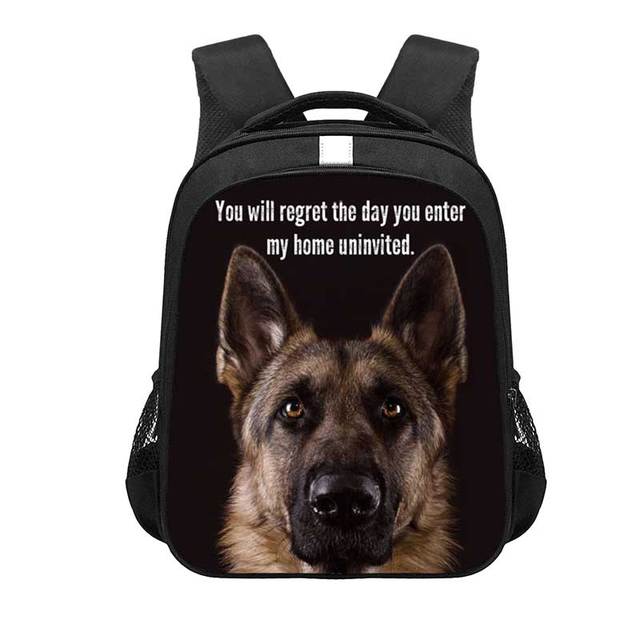 german shepherd school backpack