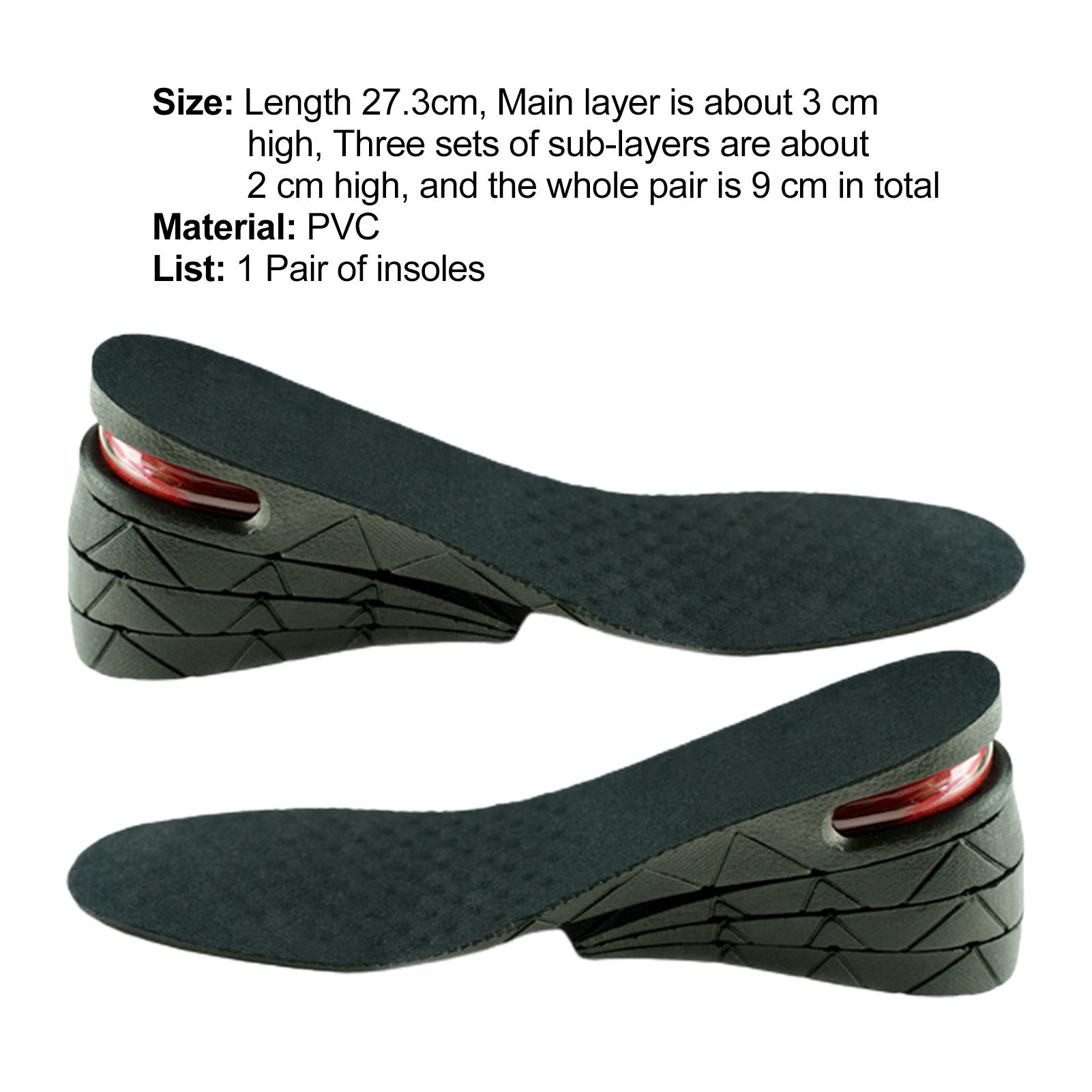 【3C VictoryEagle】Shoe Good Ductility Lift Heel Inserts Pads
