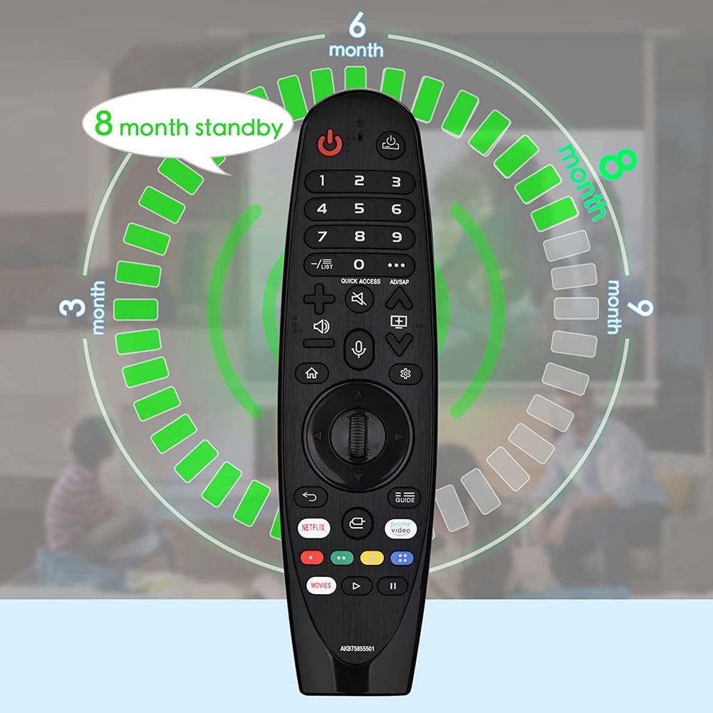 Voice Magic Replacement Remote for LG Smart TV,Tech Remote for AKB75855501,for LG LED OLED LCD 4K UHD TV. 