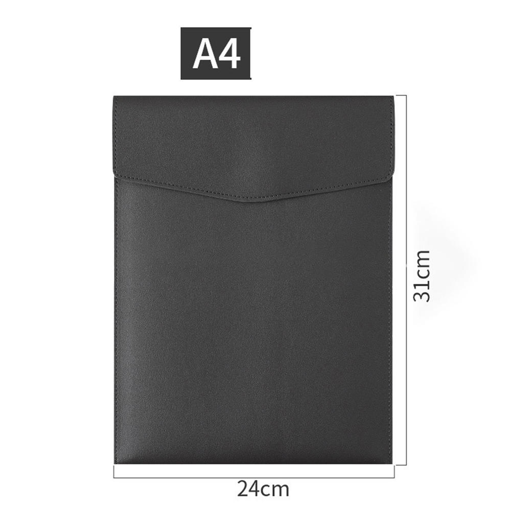 A4 leather large-capacity storage file bag business office data file ...