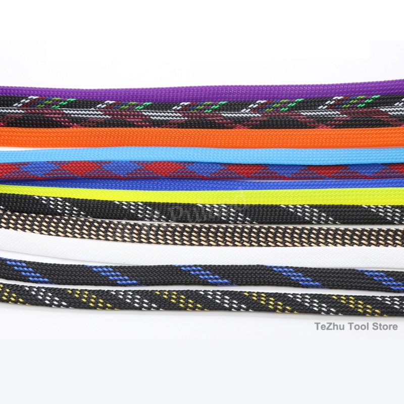 3Meters Multiple Colors PET Sleeves Tight Braided Expandable Cable Wire Snakeskin Sleeving Cord Protector 3/4/6/8/10/12-20mm. 