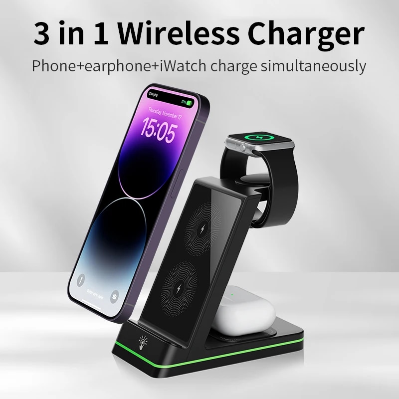 3 in 1 Wireless Charger for Google Pixel Watch, Pixel Fold/7a/7/7 Pro/6/6 Pro,Wireless Charging Station for Multiple Devices.. 