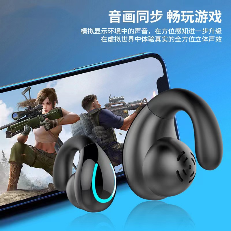 A20 bluetooth headset wireless bone conduction sports non-in-ear clip ultra-long standby running high-end headset. 