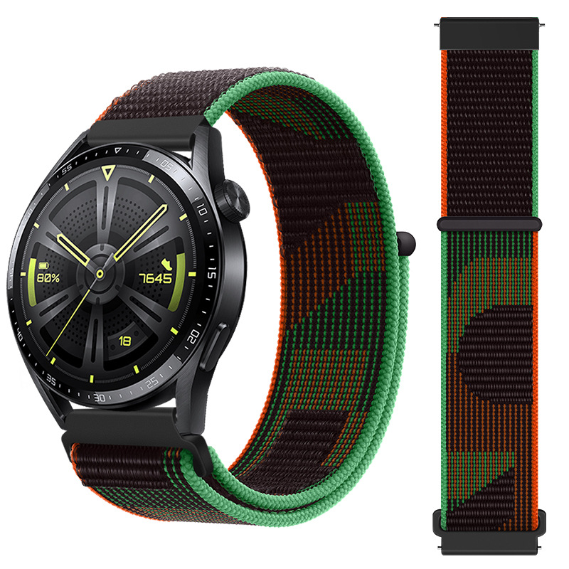 Canvas Nylon Strap 22mm / 20mm Wristband For Huawei Watch GT2E Smart Watch Band  For Huawei Watch GT 2e and all kind of Smart watches Universal strap. 