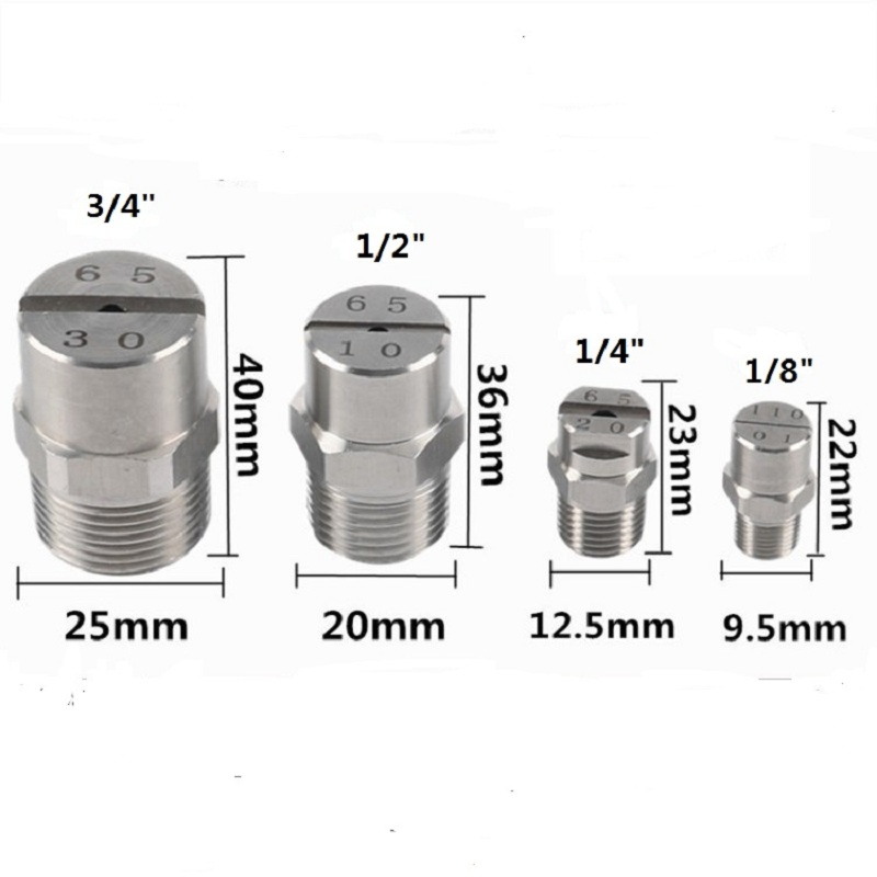 1pcs Flat Fan Spray Nozzle, flat fan Vee Jet water spray nozzle, Jet cooling nozzle,Industrial spray tip 0-110degree. 