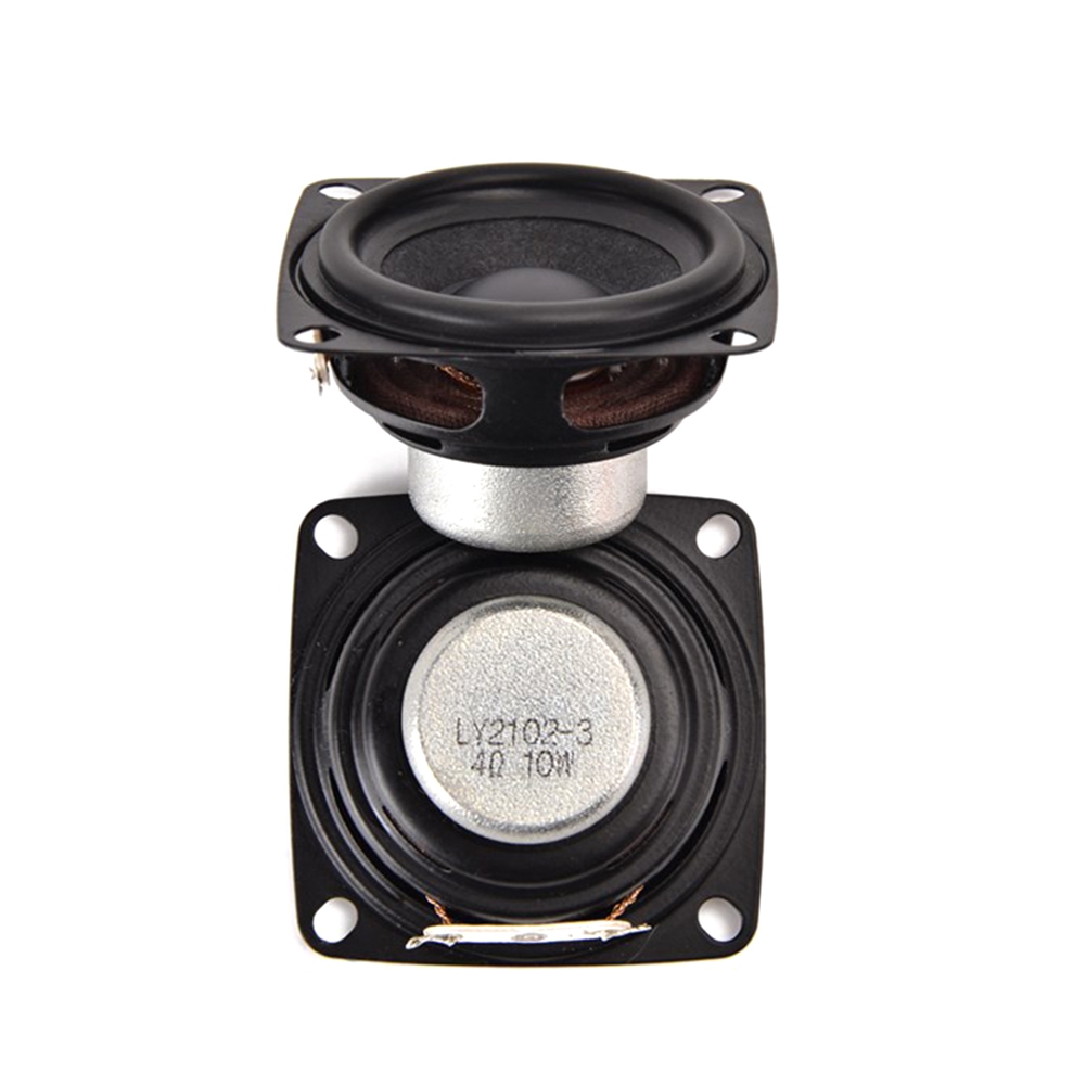 2Pcs 52mm Full Range Speakers Ohm 10W Flat Arc Double Magnetic