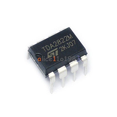 2Pcs- TDA2822 TDA 2822 OPAMP DC 1.8V 12V 1W Stereo Audio Amplifier IC Dual In Line Package Low Voltage Power Amplifiers DIP 8 Pin IC Electrical Circuitry & Parts. 