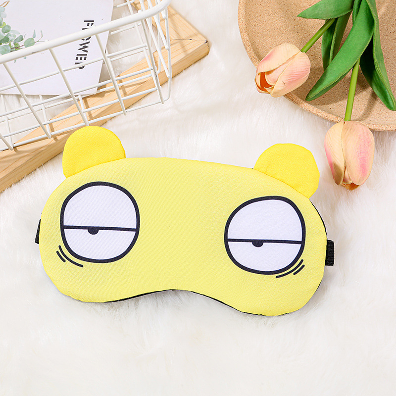 New 3D Cute Fashion Cartoon Shading Eye Mask Hot and Cold Ice Compress Male and Female Personality Nap Sleep Eye Shield Wholesale