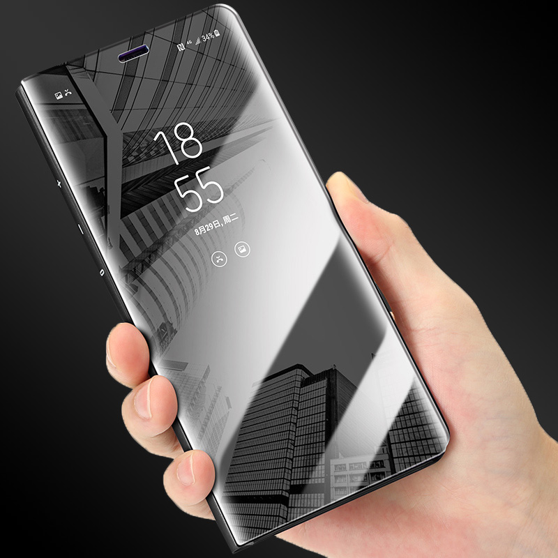 funda redmy note 11 s case smart mirror flip cover for redmi note 11s magnetic stand book coque on redme note11 not 11 pro shell. 