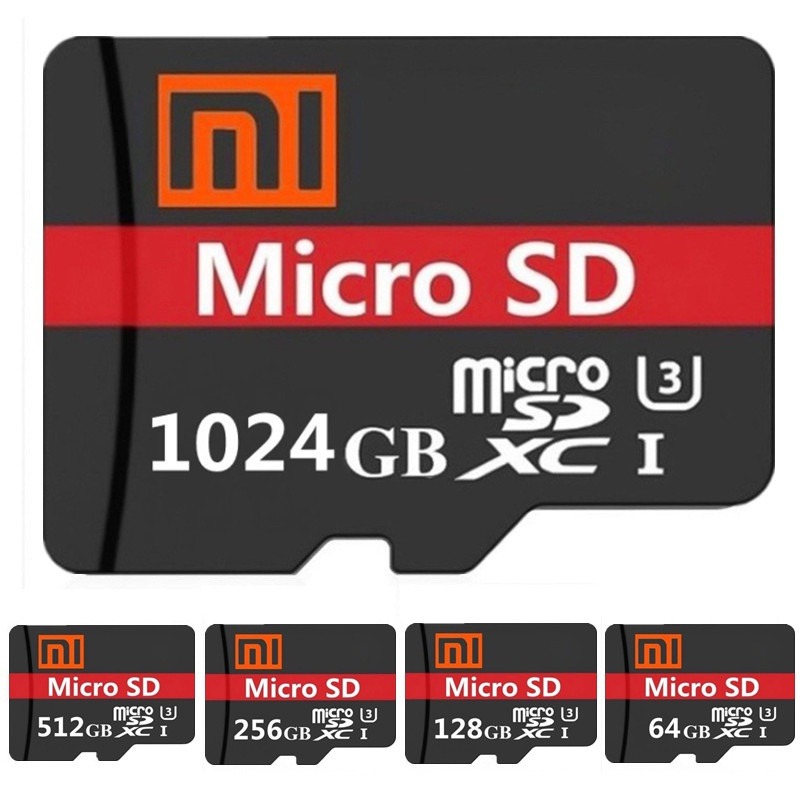 【Ready Stock+FREE Shipping+COD】Xiaomi TF Card Memory Card 1024/512/256/64GB High Speed Storage Portable Durable for Game Saves Memory card