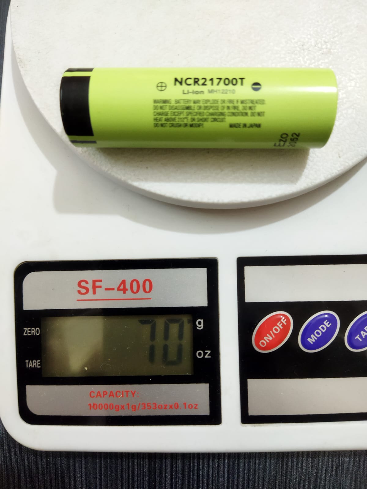 NCR-21700T 5000mAh li-ion battery 25A High Capacity NCR21700T 3.7V lithiun-ion battery. 
