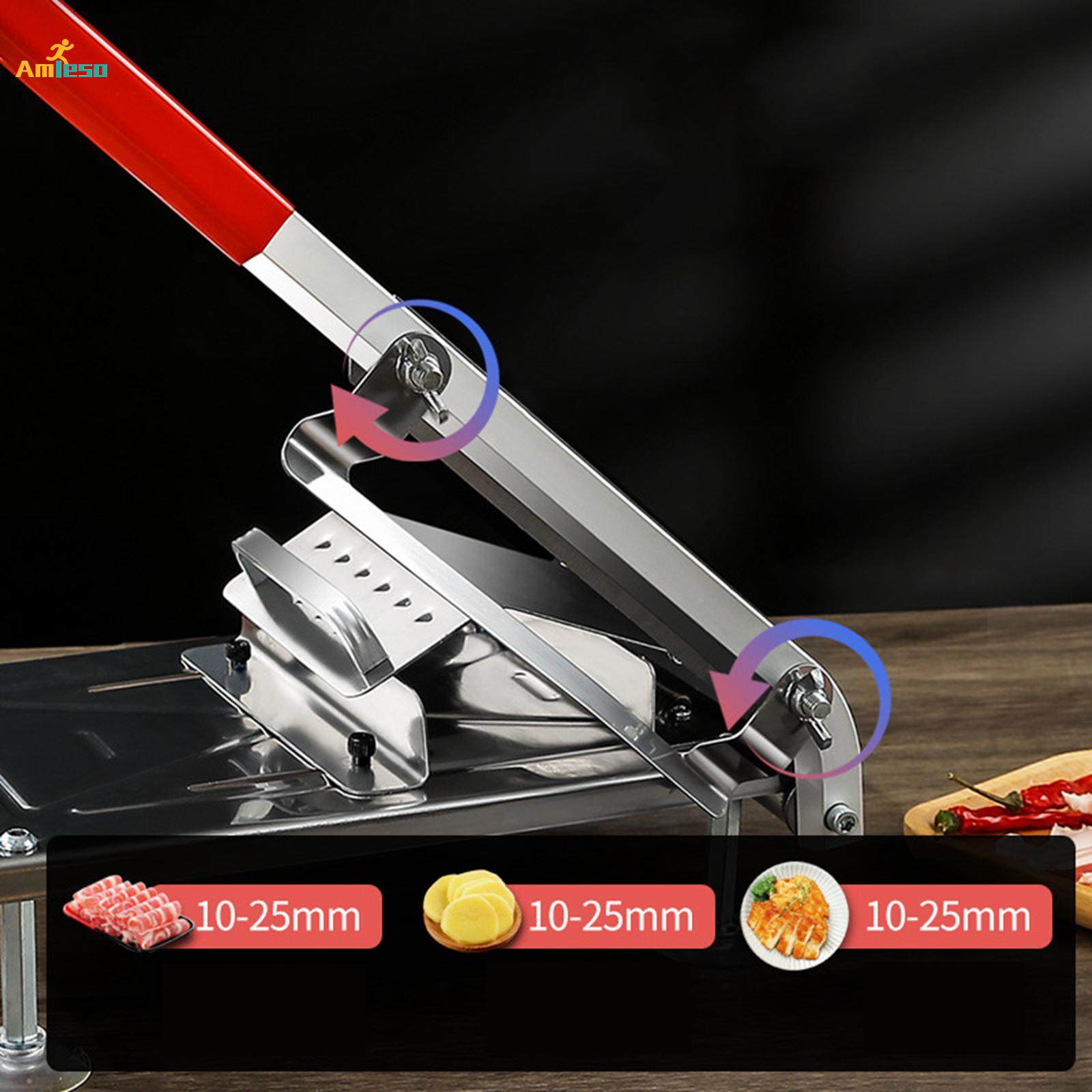 Manual Meat Slicer Roll Slicing Cleavers for Fruits Restaurant Shabu. 