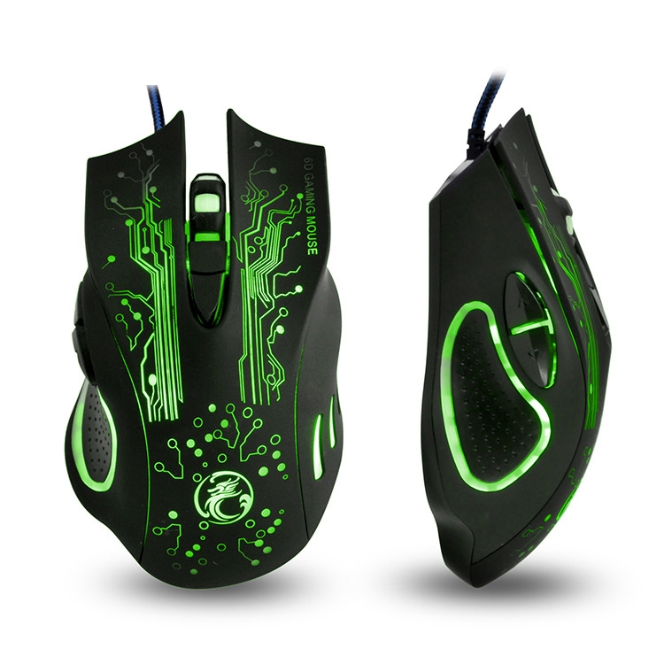 Estone X9 USB 6 Buttons 2400 DPI Wired Multi Color LED Optical Gaming Mouse for Computer PC Laptop(Black). 
