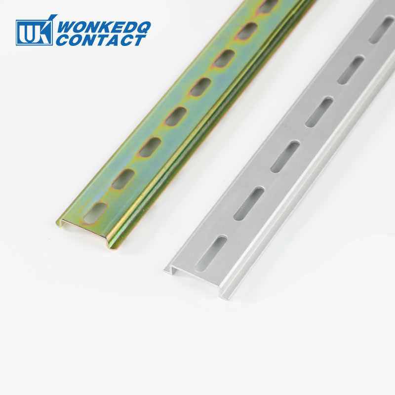 NS35-S-1.0 Steel DIN Rail Thickness 1 mm/Spacing 35 mm/Length cheerful20/30/40/50 cm Universal Terminal Block Mounting Din Rail NS 35. 