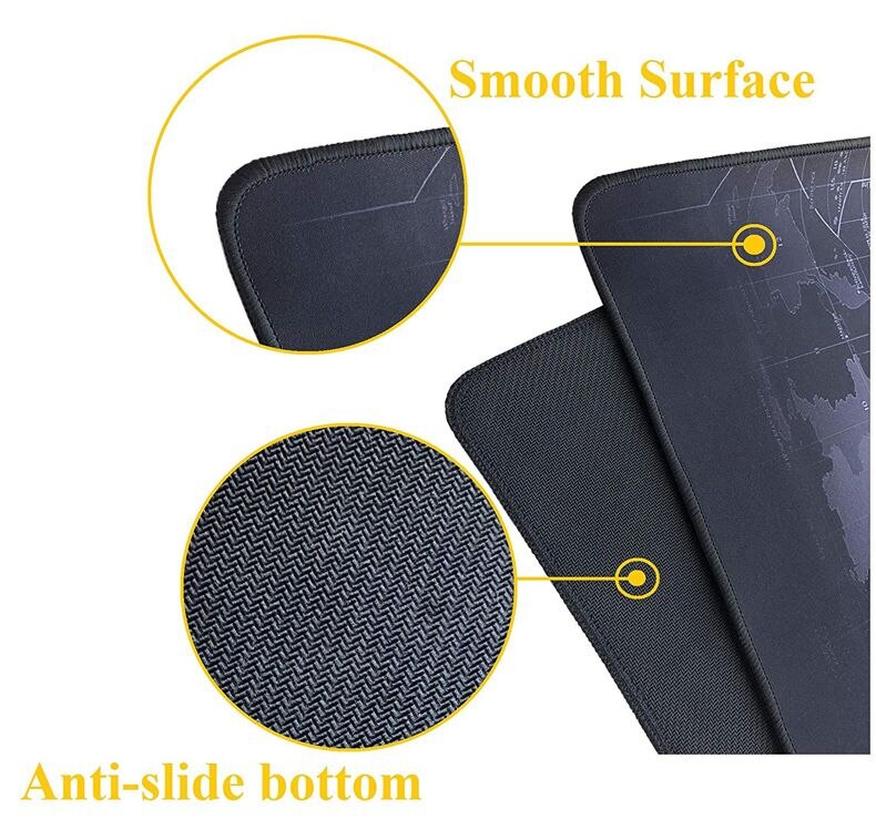 【happy one】Large Mouse pad Gamer Accessories XXL Natural Rubber Computer Keyboard Desk Mat World Map Gaming Mouse Pad. 