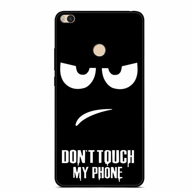 For Xiaomi Mi Max 2 Case Animals Painted Black Silicon Soft Bumpers for Xiaomi Mi Max 2 TPU Coque MAX2 Protective Capa Cool Wolf. 