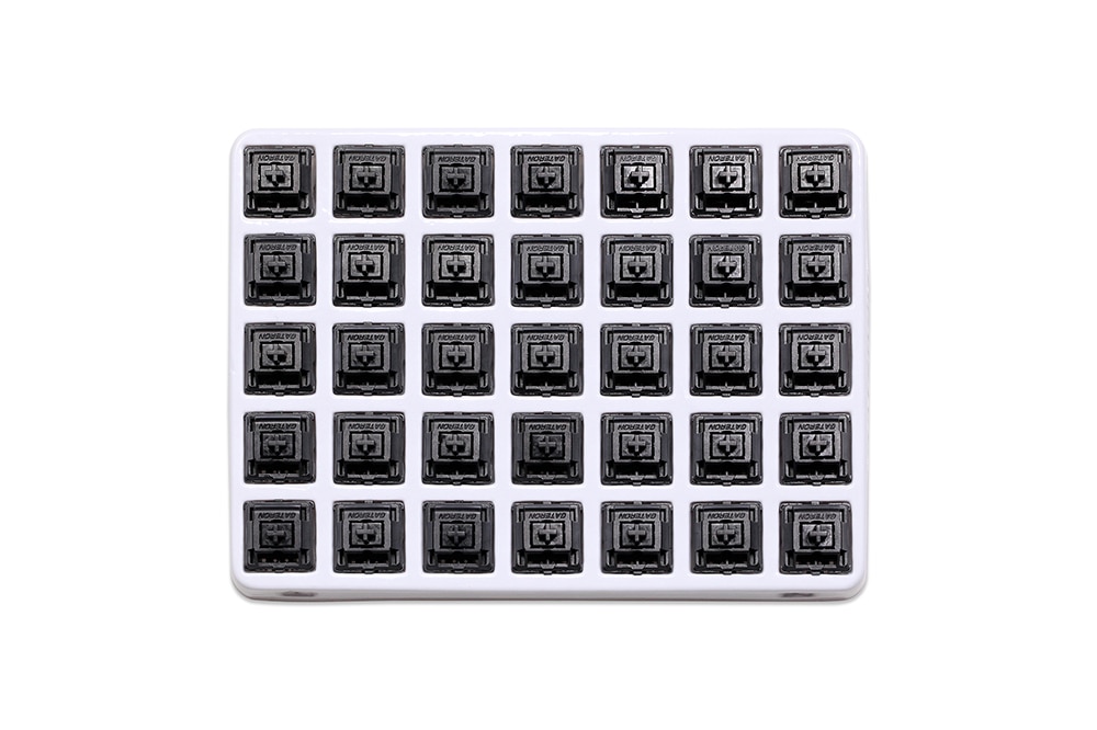 35pcs Gateron Oil King Linear Switch 5pin RGB 65g mx POM stem for mechanical keyboard 60m Black Plated Long Spring Pre Lubed. 