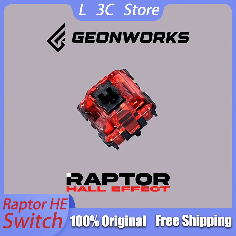 Original Geonworks Raptor HE Switch Wooting 60HE Apex Electromagnetic Trigger Hall Effect Magnetic Switch Keyboard DIY Custom