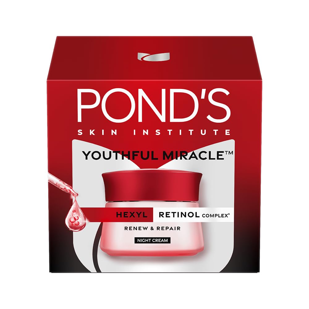 POND'S Youthful Miracle Hexyl Retinol Complex, Renew & Repair Night Cream 50g. 