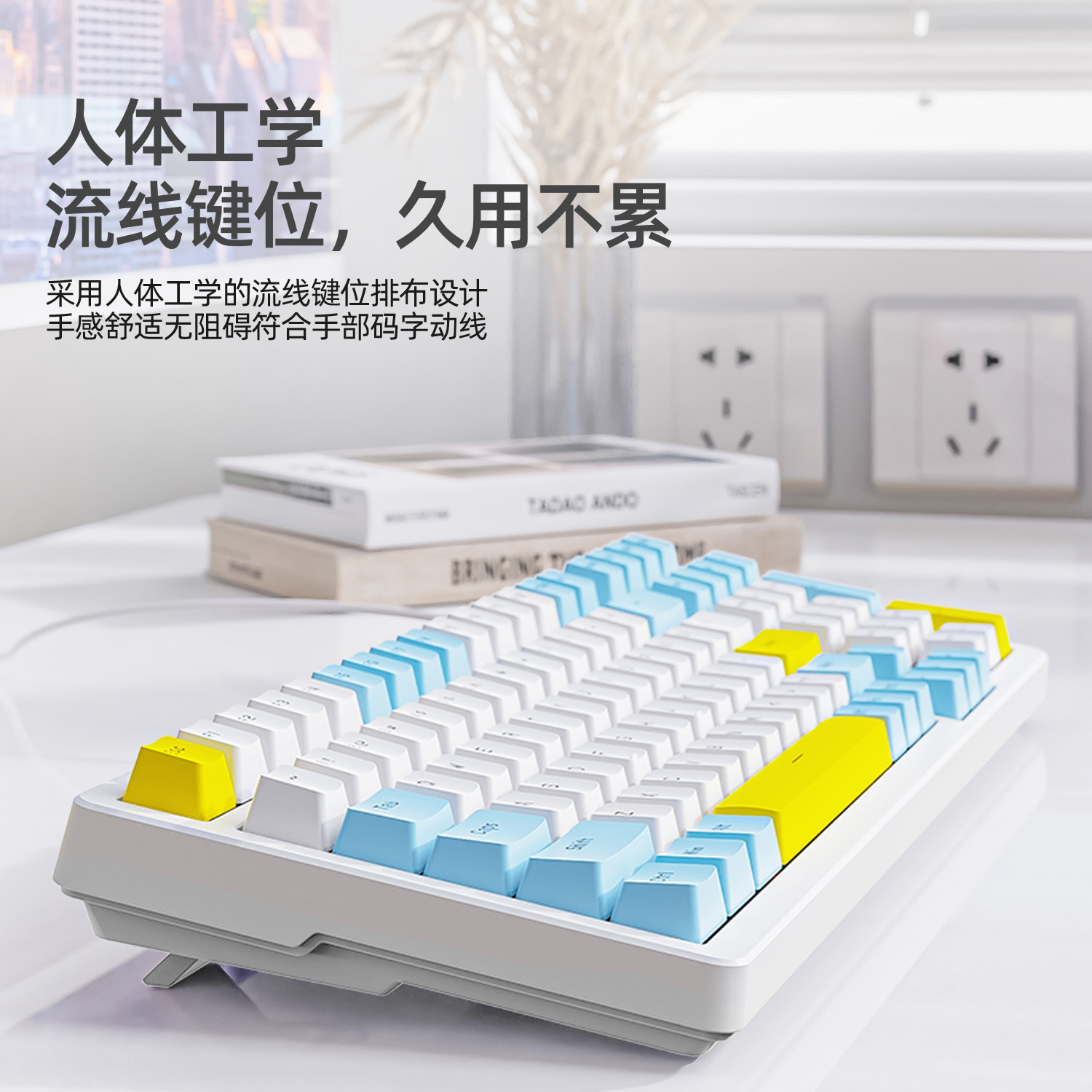 Free Wolf K3MAX Korean Mechanical Keyboard gasket structure Korean hot swap game Korean keyboard. 