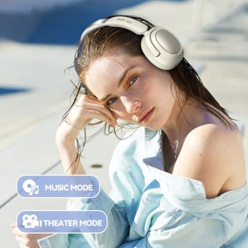 Professional Music Bluetooth Headphones For PS4 PS5 Xbox PC Mobiles Wireless/Wired Active Noise Cancelling Bass Gaming Headset. 