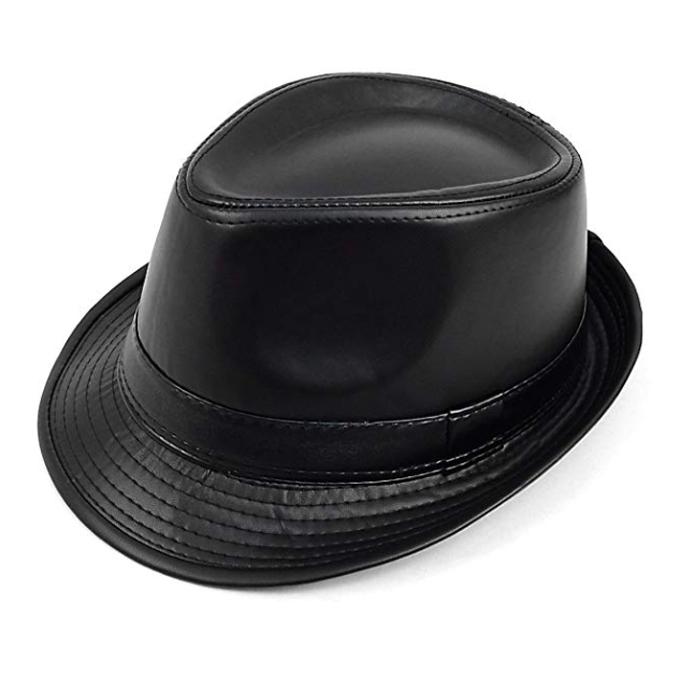 black stylish hat