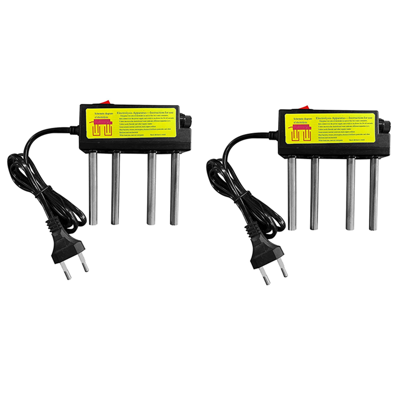 2X Water Electrolyser Test Electrolysis Device Water Tools Water Impurities Monitor Water Quality Tester EU Plug